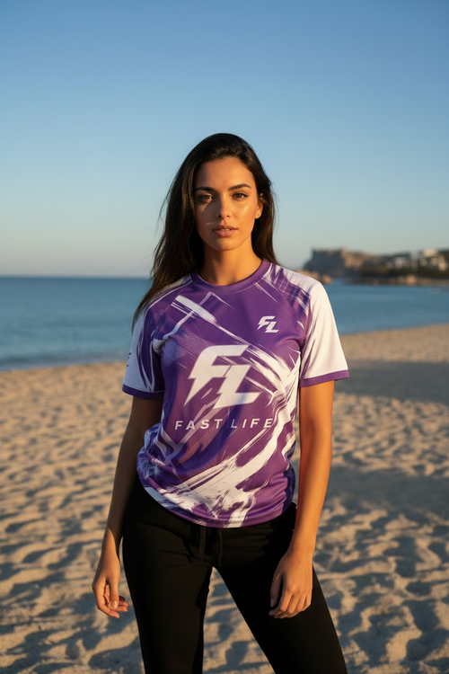 FastLife - Femme Jersey Violet Plage